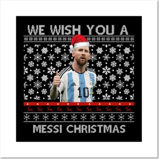 Funny Christmas We Wish You A Messi Christmas Posters and Art